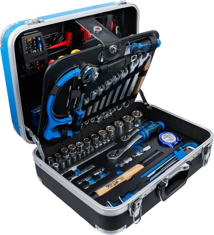 Coffret d'outils électricien complet 68 pièces valise en ABS légère